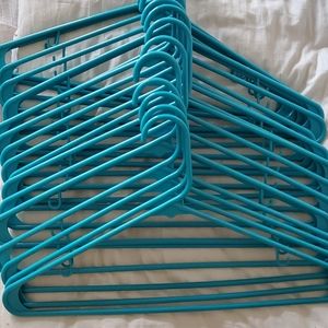 Plastic hangers (blue)